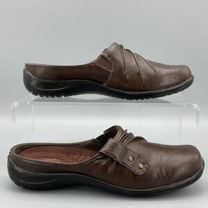 NEW Easy Street Women’s Holly Lightweight Mules Brown Size 5.5M